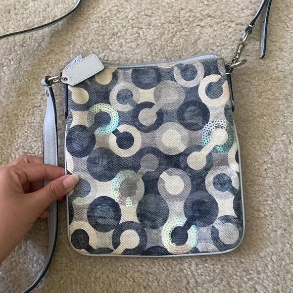 Coach Vintage Denim Purse - Sparkly! (Free Shipping!) - Picture 3 of 4